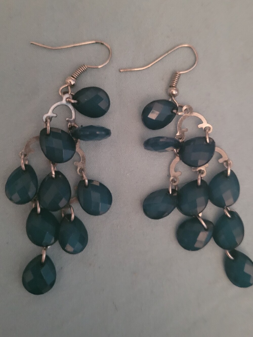 Green Dangle Earrings